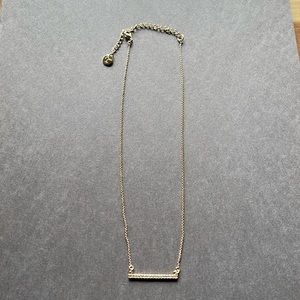 TOUCHSTONE CRYSTAL BAR NECKLACE
